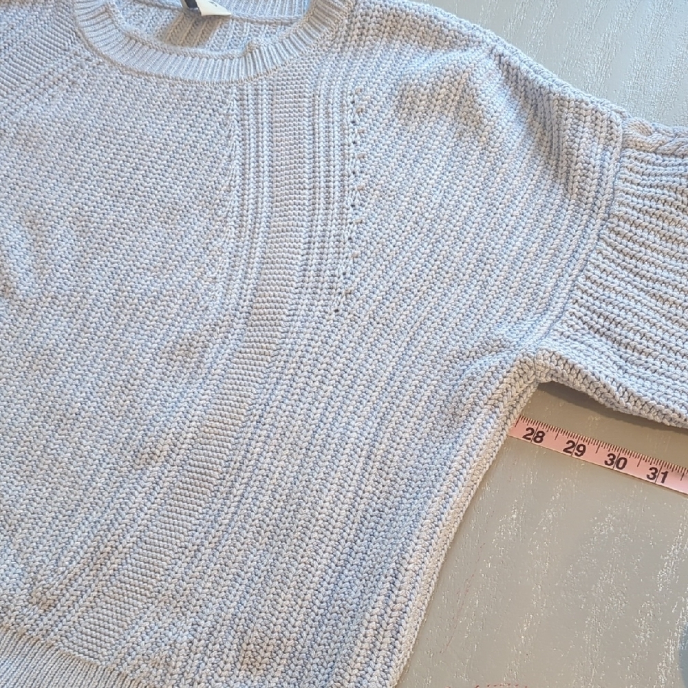Wrap‎ London Sweater Boxy Fit Blue 🩵 size 16 100% Cotton - Picture 6 of 7